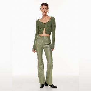 Wilfred Melina Kick Flair pant in Sage Green